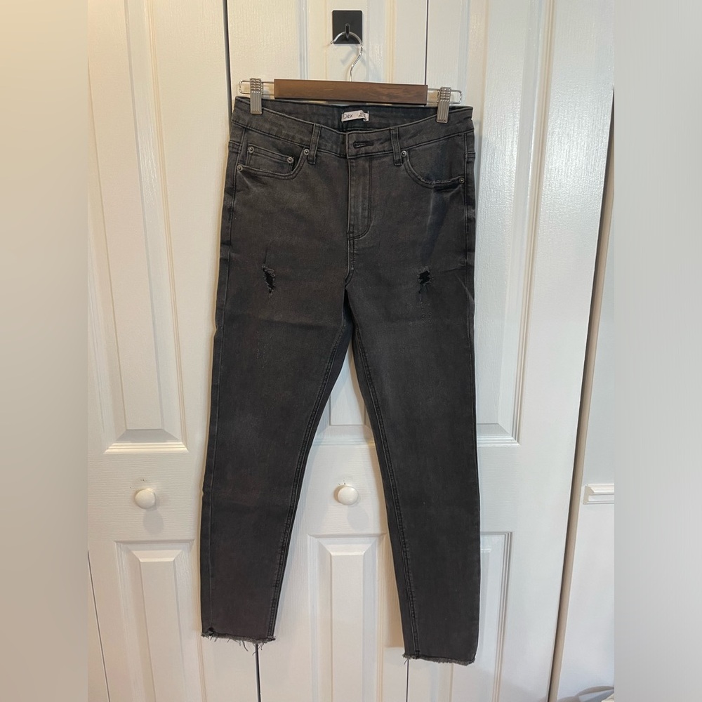 Dex distressed black jeans